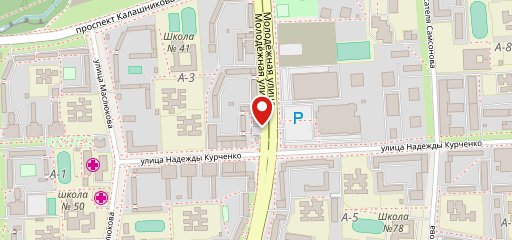 Бочка на Молодёжной на карте