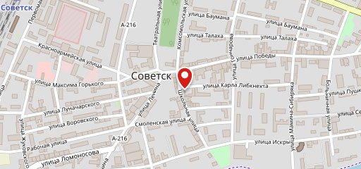 Боновита, Ресторан на карте
