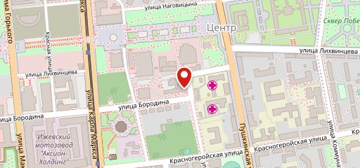 Бородина 21,профсоюзная столовая на карте