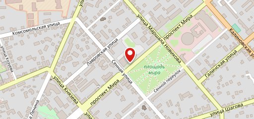 Бригантина кафе на карте