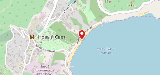 Бригантина на карте