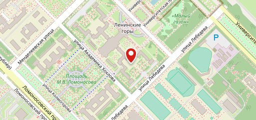 МГУ Столовая № 1 на карте