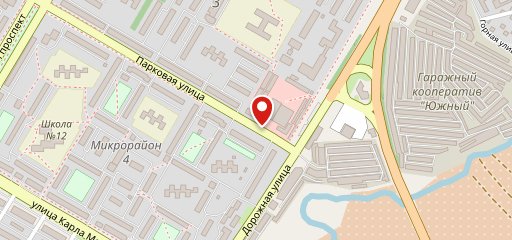 Южный на карте