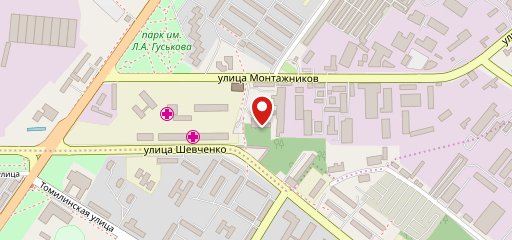 Буфет в здании больницы на карте