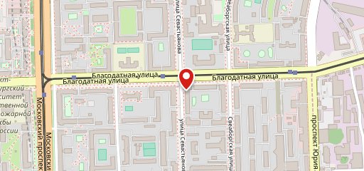 Буфет на Благодатной на карте