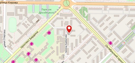 Буфет на Проезде Курбатова, 1А на карте