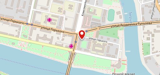 Булочная на Речном на карте