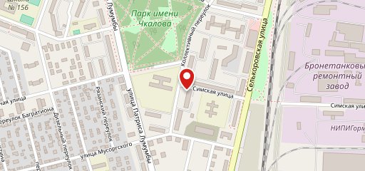 Булошная на карте