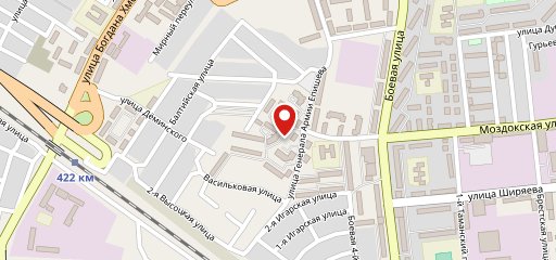 Астрахань, кафе на карте