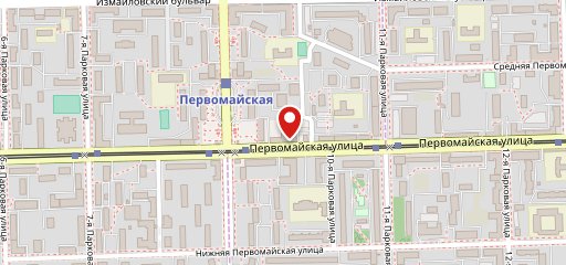 Первомайская на карте