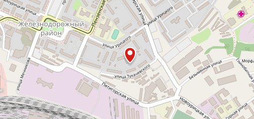 Мясоед: пицца & гриль на Тухачевского на карте