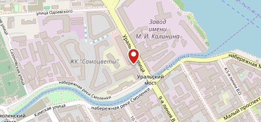Уральский мост на карте