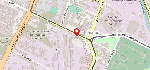 Кафе на Расстанной на карте