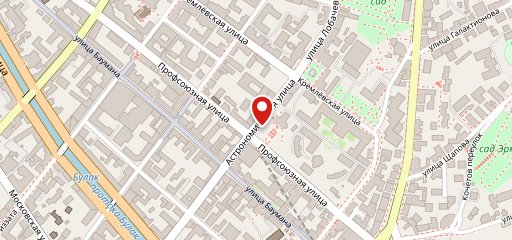 Кафе на Астрономической на карте