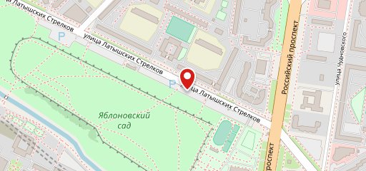 Кафе на ул. Латышских Стрелков, 22Б на карте