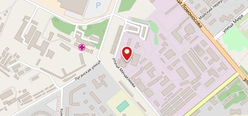 Кафе на Менделеева на карте