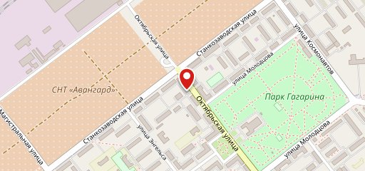 Кафе на Октябрьской на карте