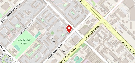 Кафе на Пермякова на карте