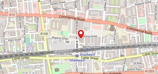 Cafe Rosh Tower Hamlets на карте
