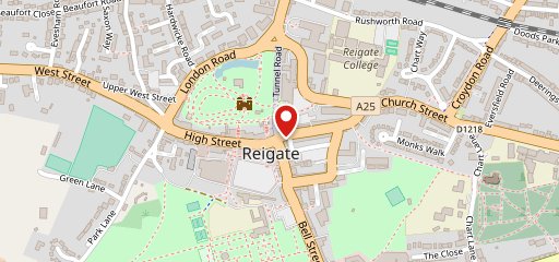 Café Rouge - Reigate на карте