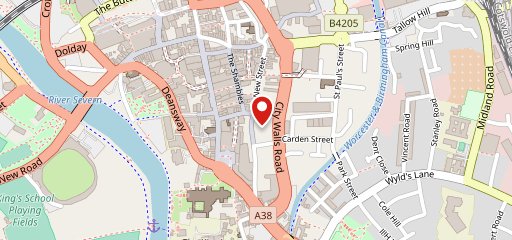 Café Rouge - Worcester на карте
