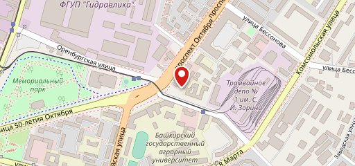 Кафетерий на проспекте Октября на карте