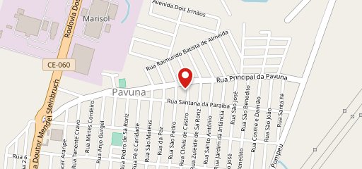 Cardápio на карте