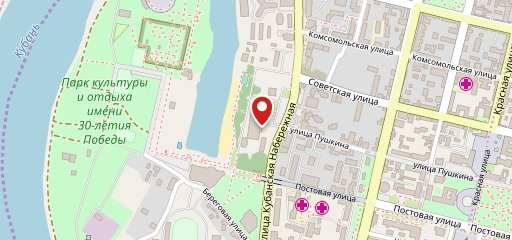 Екатерининский сад на карте