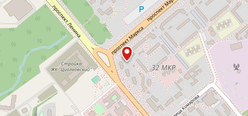Центр Суши на карте