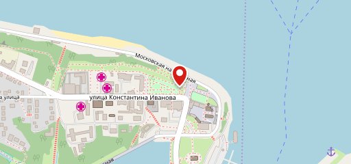 Чайка на карте