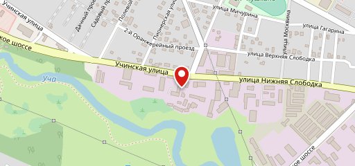 На Учинке на карте