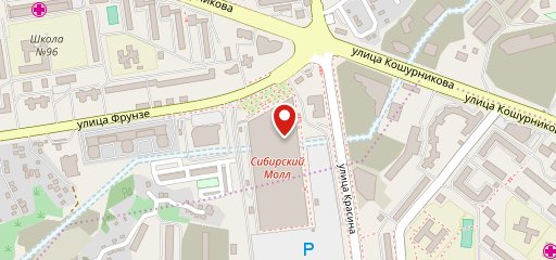 Чашка кофе, сеть кофеен на карте