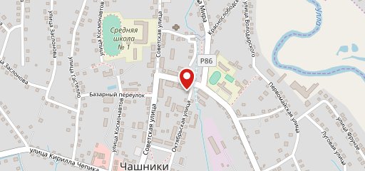 Чашники на карте