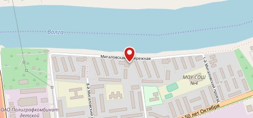 Чикен Хауз на Мигаловской наб. на карте
