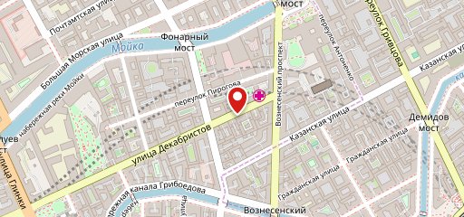 Городские рестораны на карте