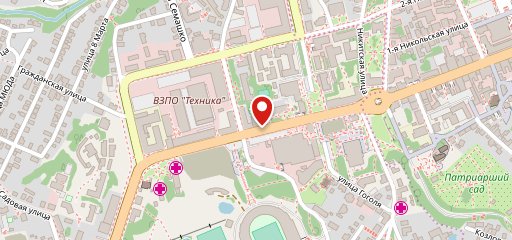 Клуб на Дворянской на карте