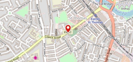 Cowick Street Express на карте