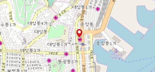 댄싱컵 중앙동40계단점 на карте