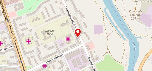 Косой переулок на карте