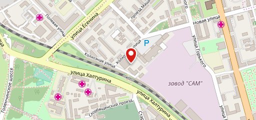 Развилка на карте