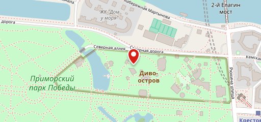 Диво остров на карте