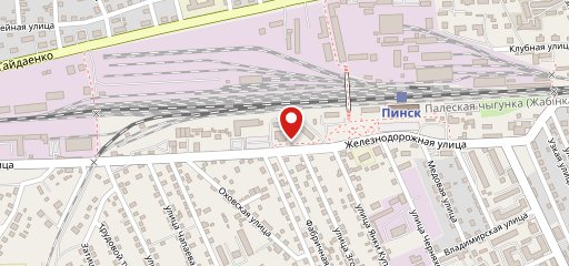 Дорожное кафе Надзея-Пинск на карте