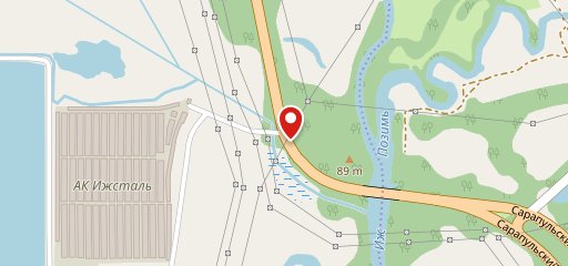Еда едет Izhevsk на карте