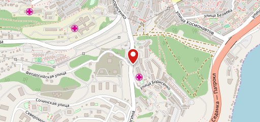 Еда и точка на карте