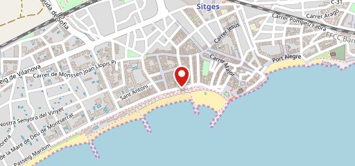 El Racó Sitges. Pizzeria Mediterránea на карте