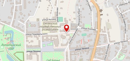 Электронное меню для кафе на карте