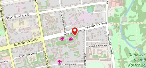 Енисей на карте