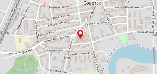 Фастфуд на карте