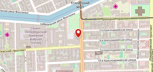 Фонтанка на карте