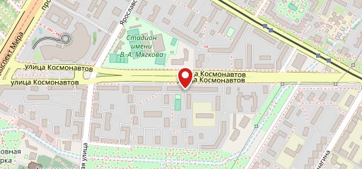 Еда с акцентом на карте